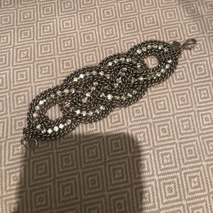 JCrew stone and silver bracelet