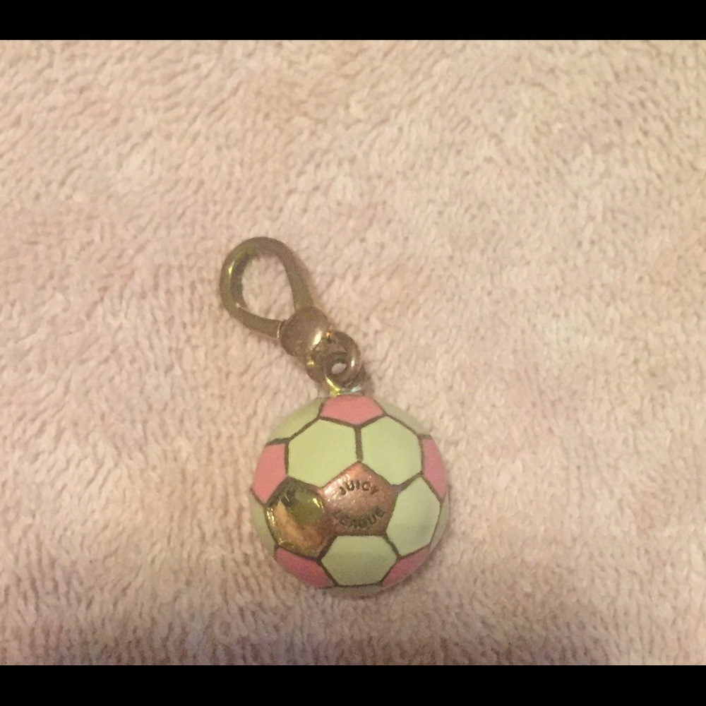 Juicy couture pink soccer ball charm 2008 RARE!!