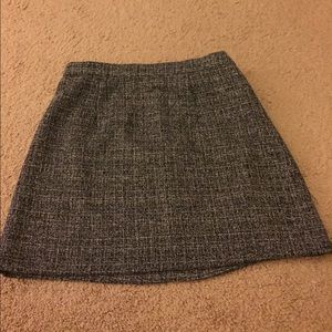 Black speckled mini skirt