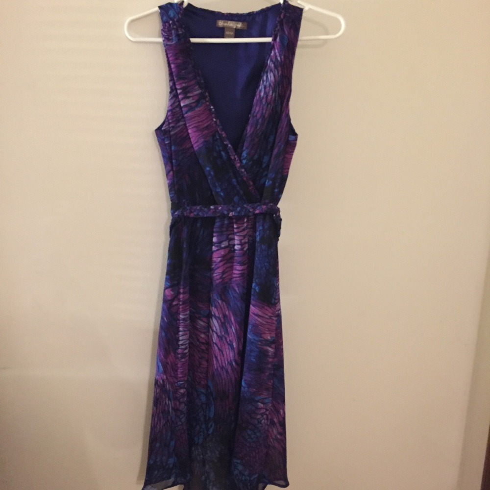 Beautiful purple dress with unique detailing