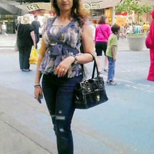 2 pices_Crossover grey and brown blouse __S __