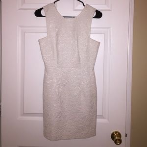 H&M white/silver mini dress