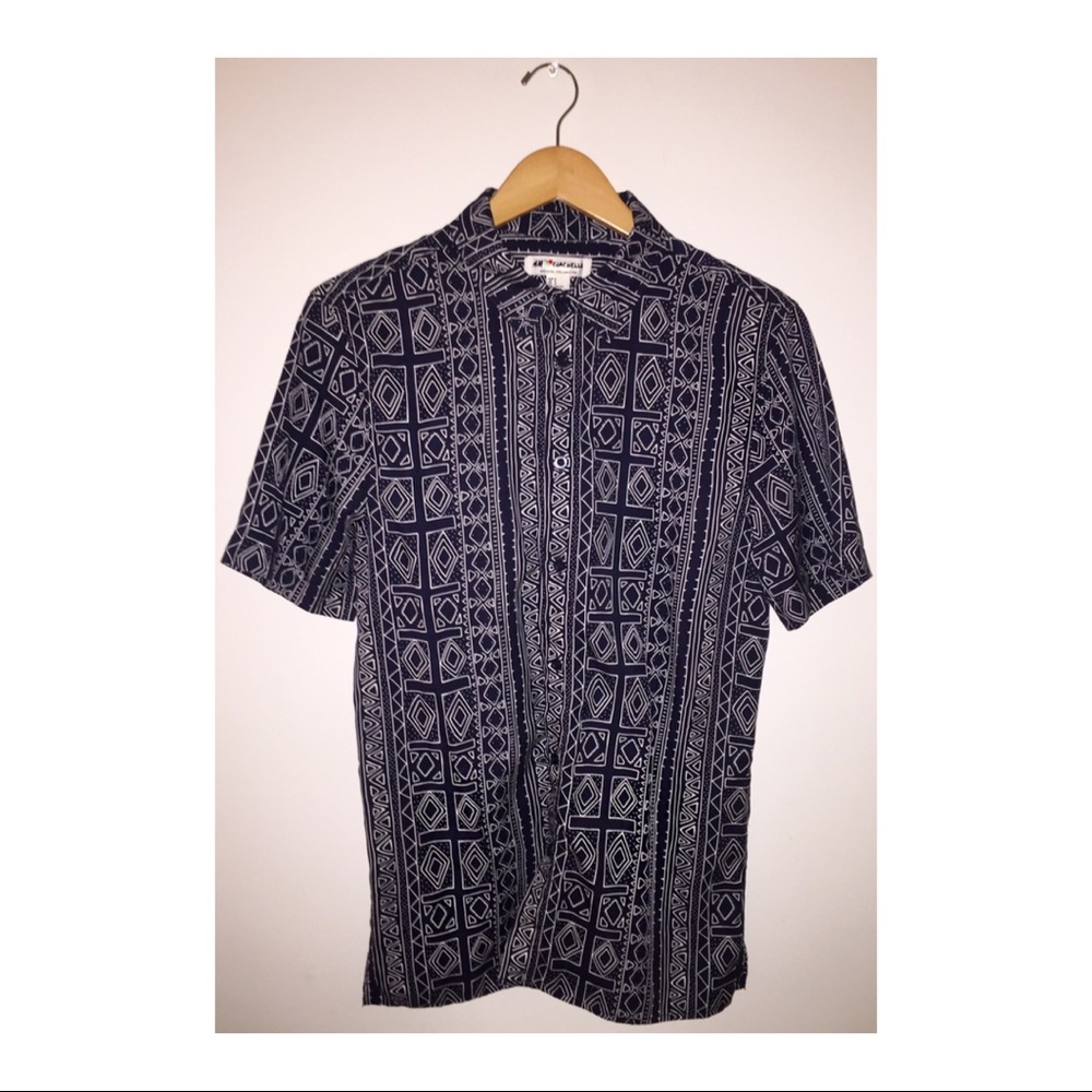 (NEW) H&M S/S Printed Shirt - Coachella Collection