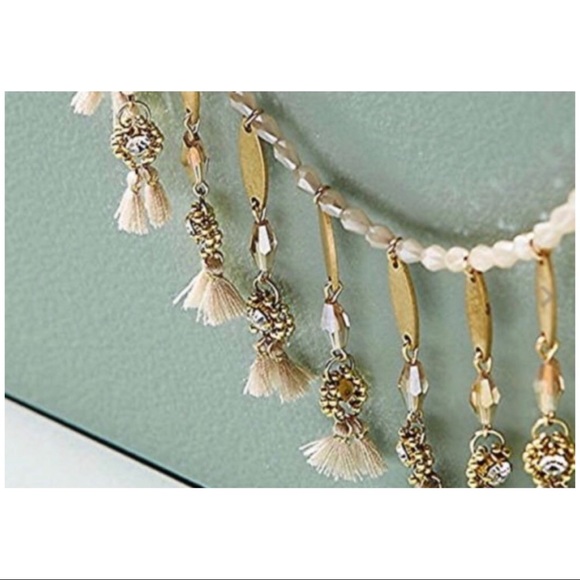 Serefina Miranda Bib Necklace Neutral Motif NWT - Picture 5 of 8