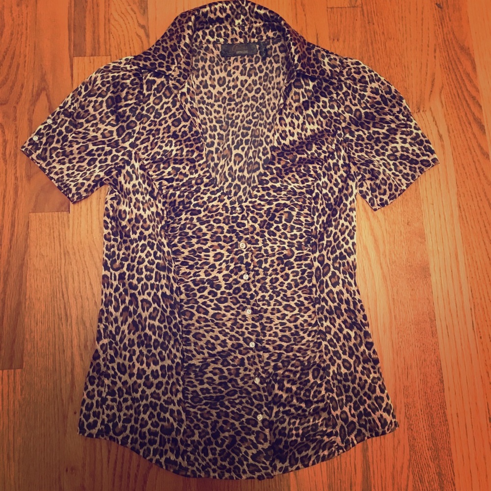 GUESS Cheetah with Jeweled buttons