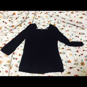 Anthropolgy Black Sparkle Sweter