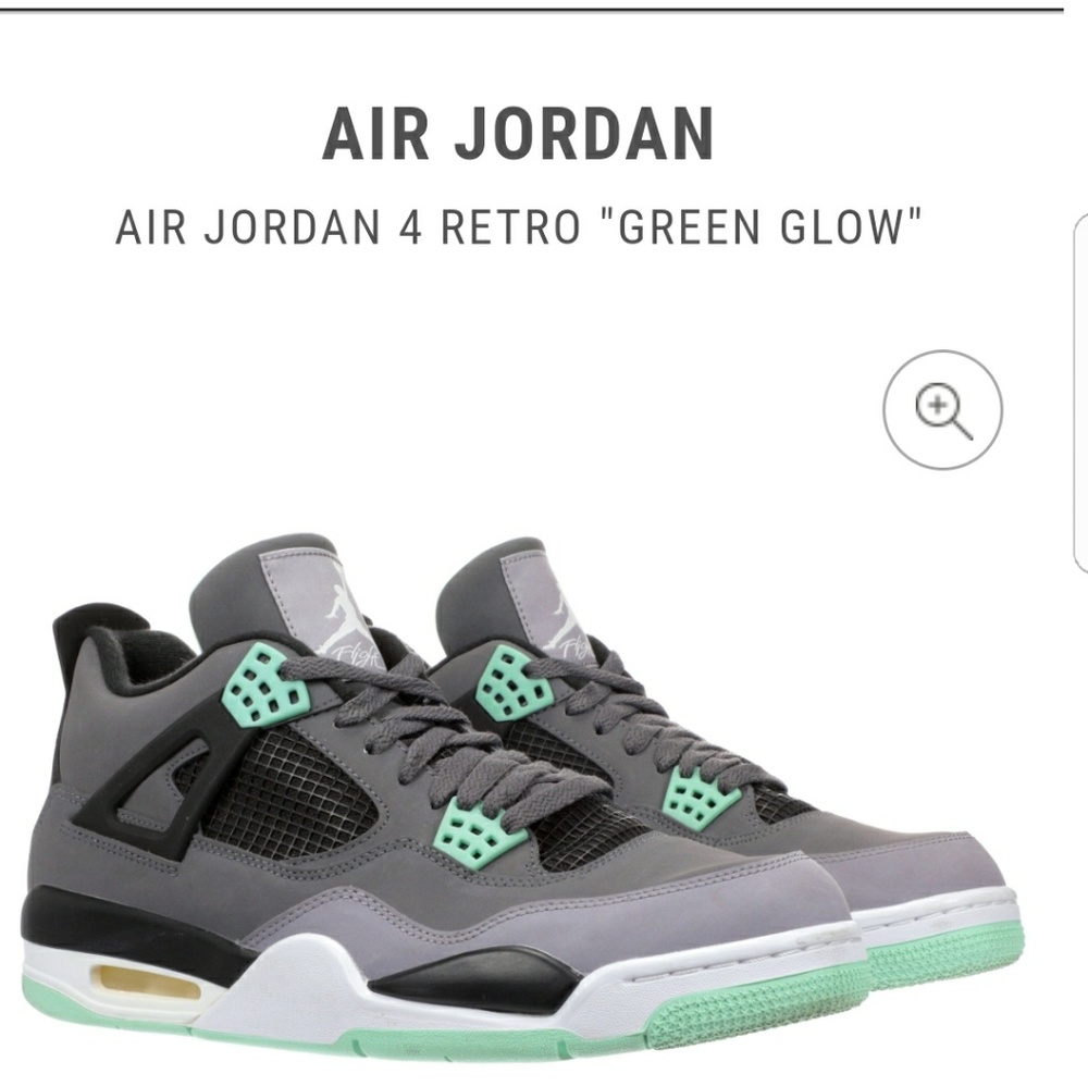 Air Jordan 4 Retro Green Glow