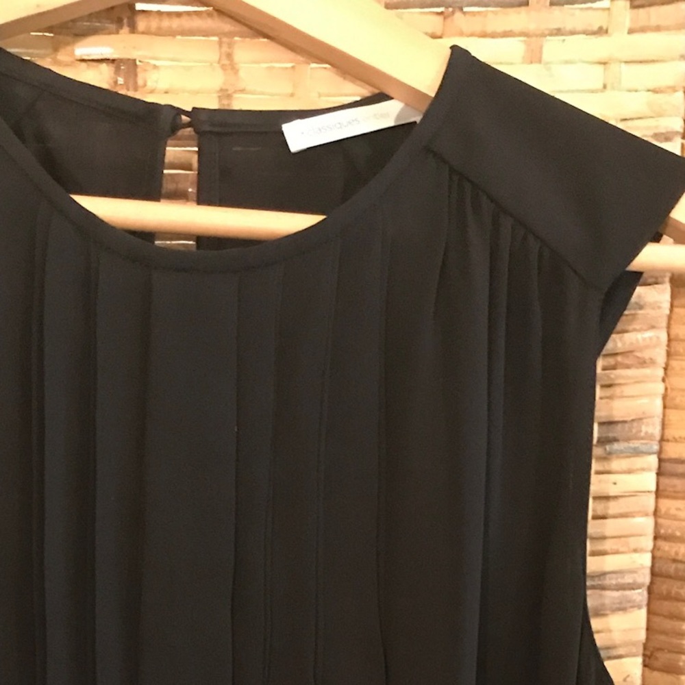 Classiques silk pleated shell