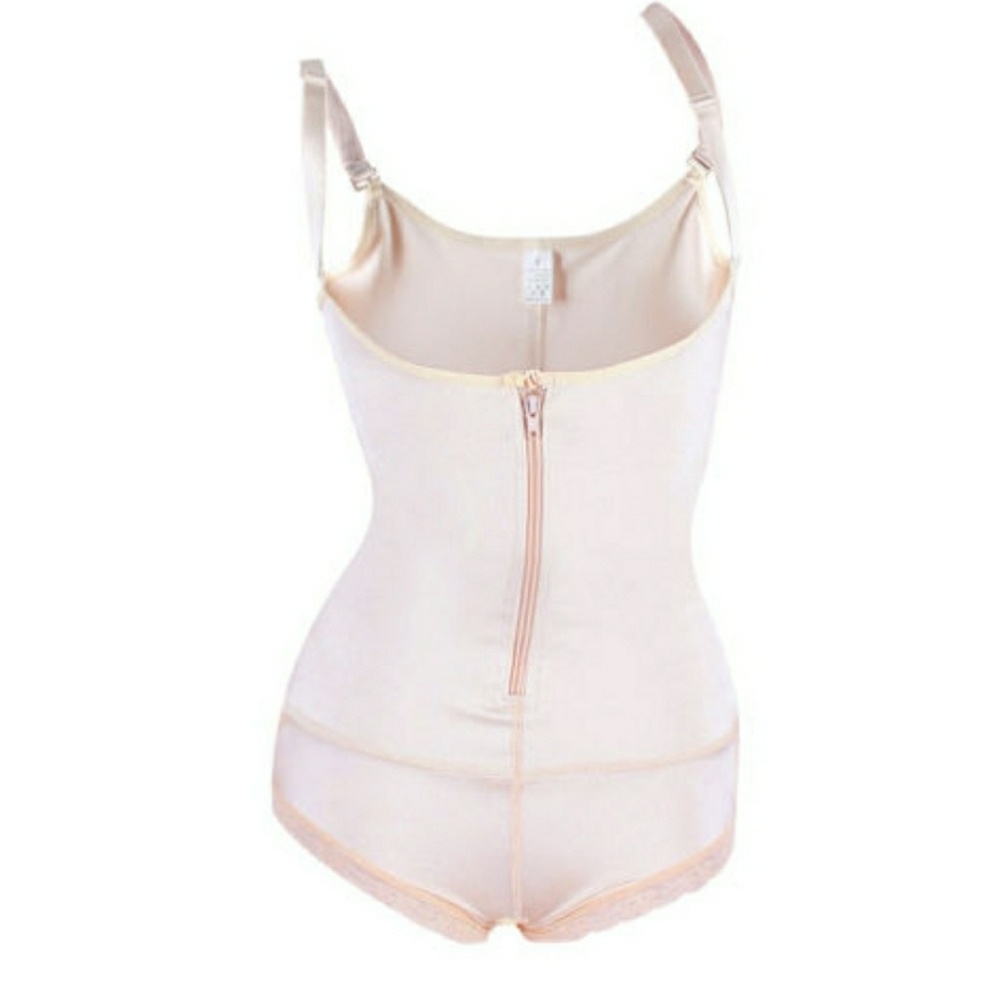 Black Full Body Shaper High Compression Strappy Wa - Picture 4 of 7