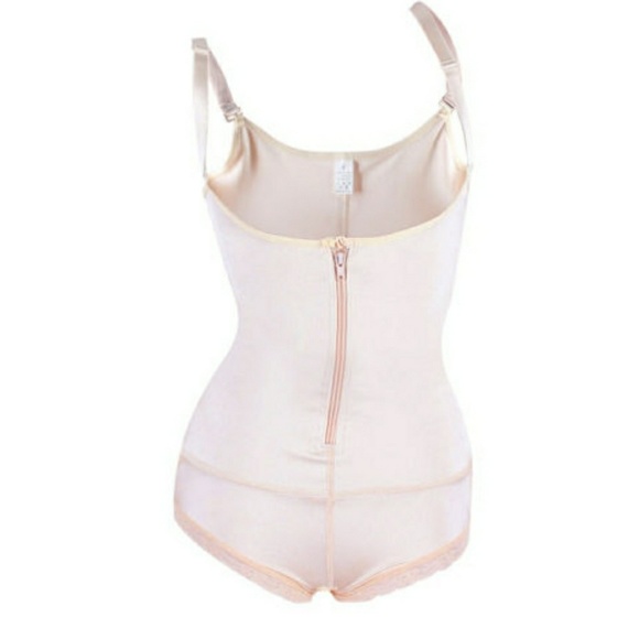 Black Full Body Shaper High Compression Strappy Wa - Picture 4 of 7