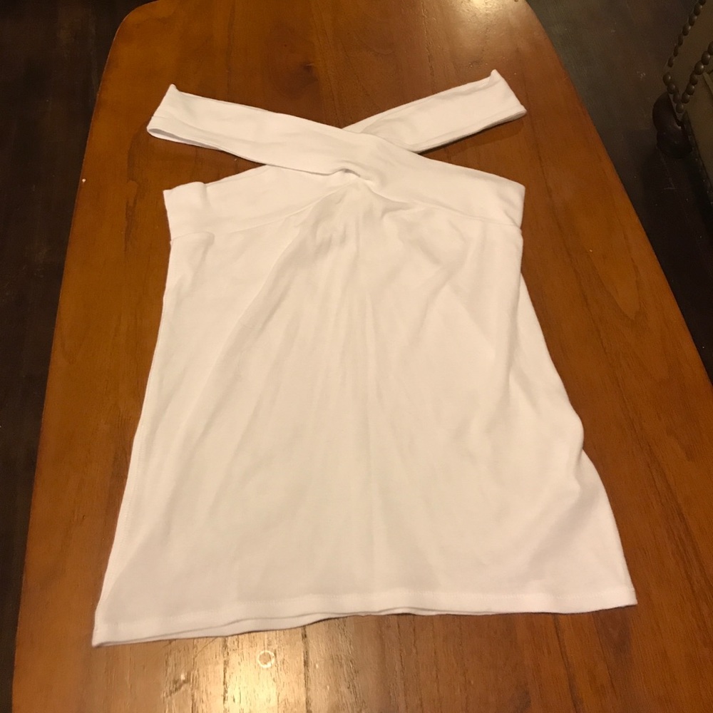 White off the shoulder top