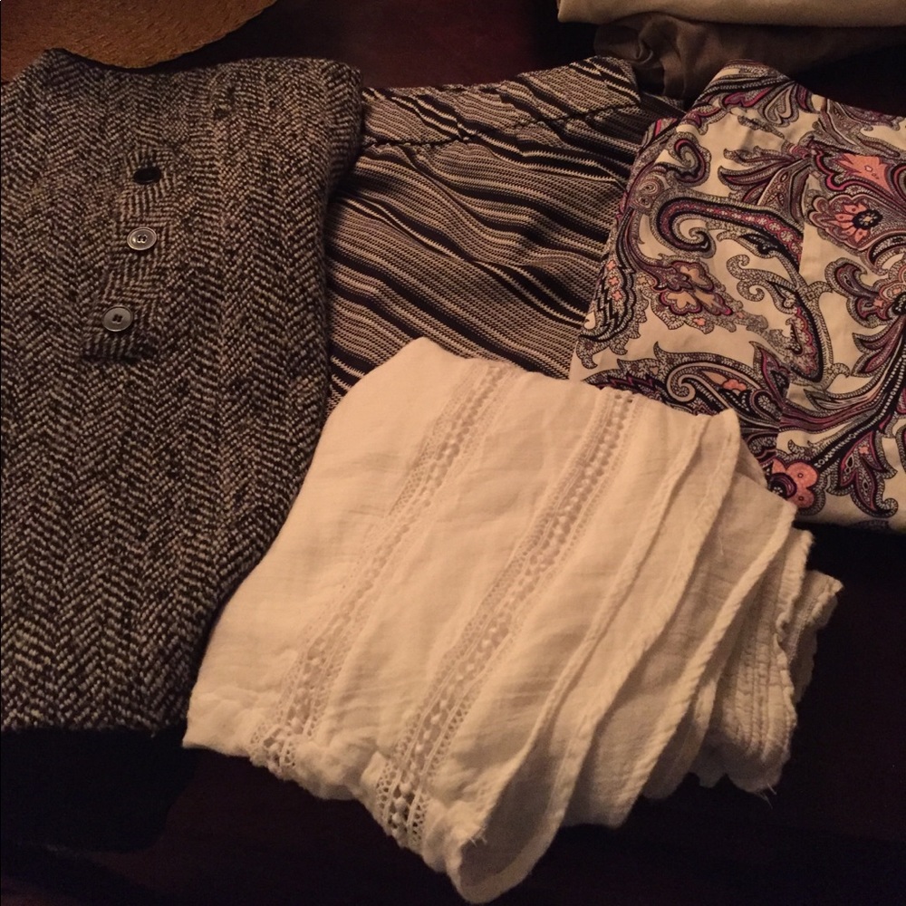 4 SIZE 16 SKIRTS! Ann Taylor etc.