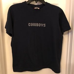 Dallas Cowboys Silver Studs T-Shirt Medium EUC