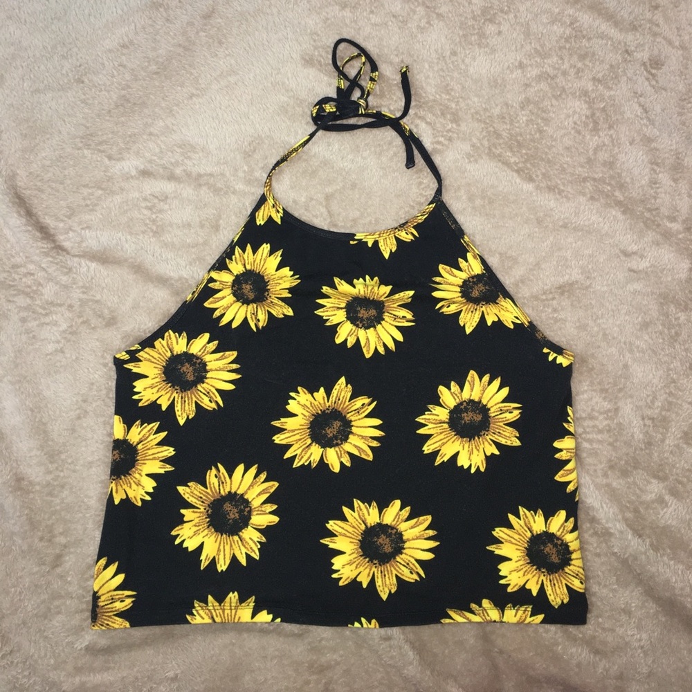 Forever 21 sunflower crop top