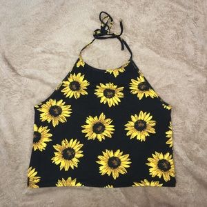 Forever 21 sunflower crop top