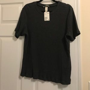 H&M Grey Short Sleeve Sweater