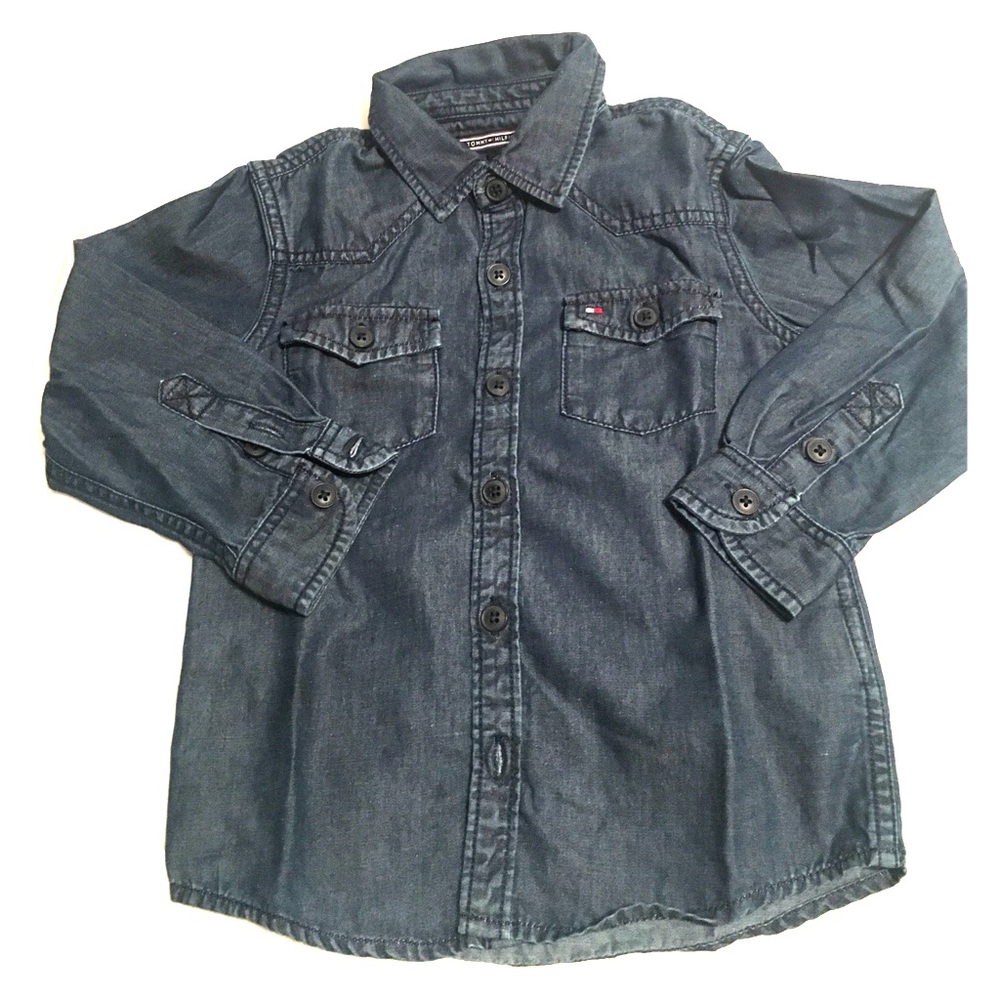 Dark denim shirt perfect for layering