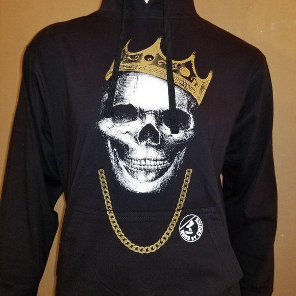 Hood King Skull Jersey Hoodie / Hood By Choice ® - Picture 5 of 5