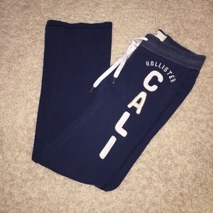 Dark Blue hollister sweatpants