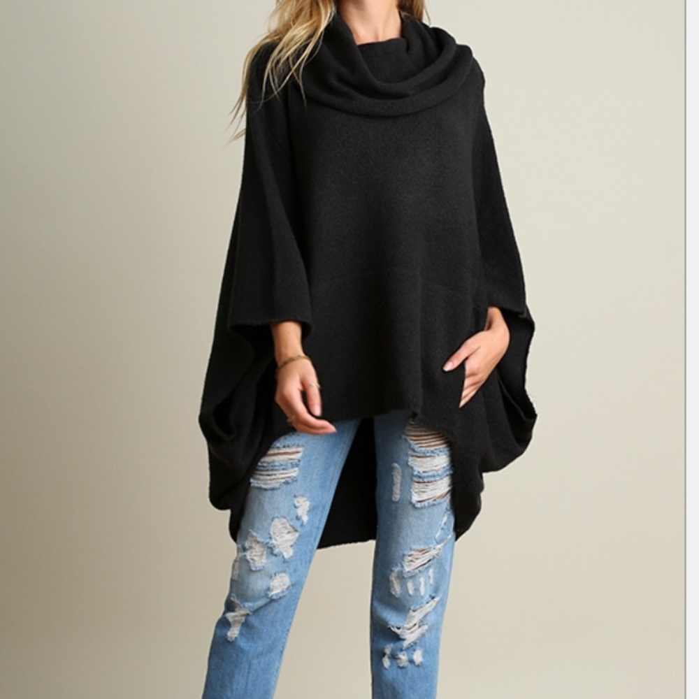 Last one! NWT cowl neck sweater poncho