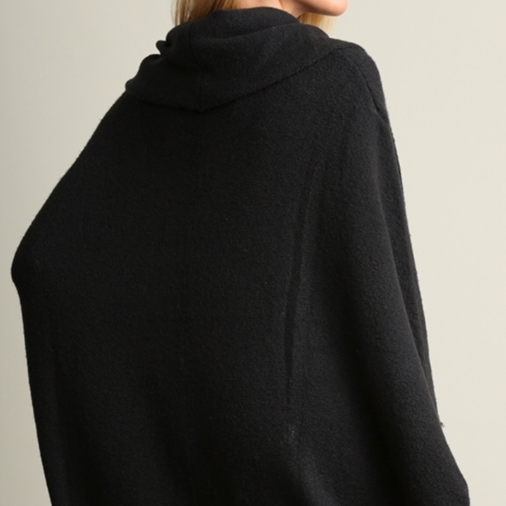 Last one! NWT cowl neck sweater poncho - Picture 2 of 5