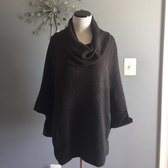Last one! NWT cowl neck sweater poncho - Picture 3 of 5