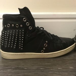 Saint Laurent Black High Top Sneakers