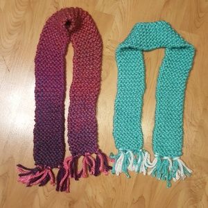 2 hand made kid scarfs