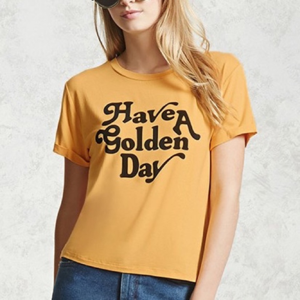 Have a golden day tee🤗✌️👚