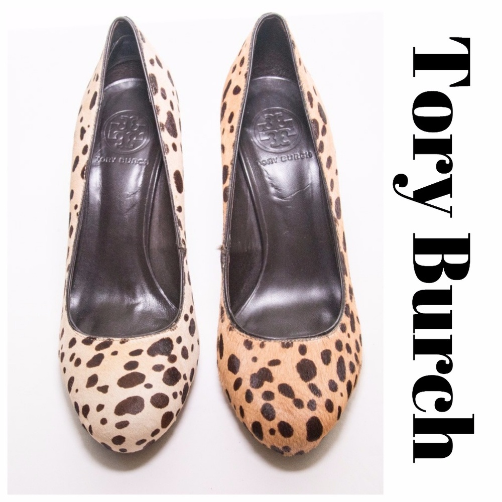 Tory Burch Mismatch Animal Print High Heels Size 7