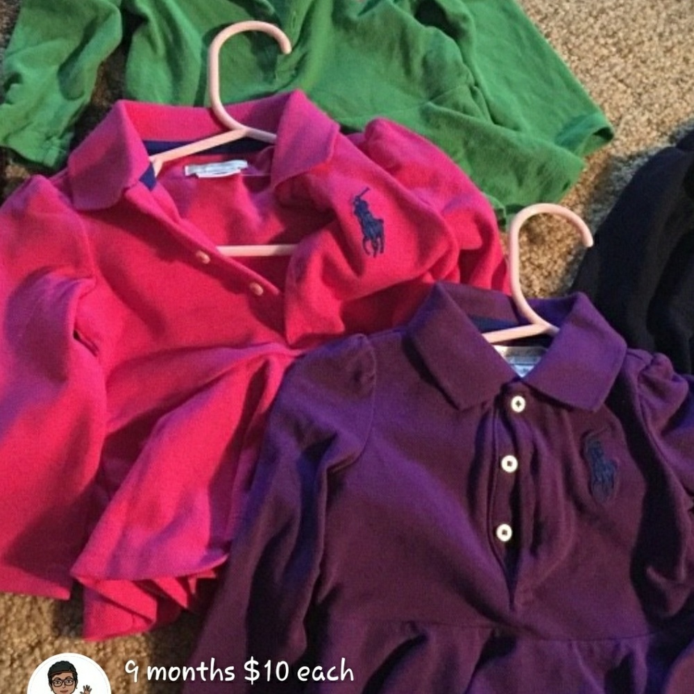 Ralph Lauran (pink SOLD) 10 each