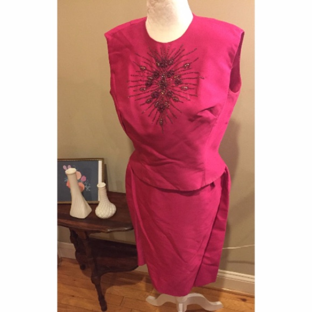 Vintage 1960s Mr. Frank Two Piece Dress / Set