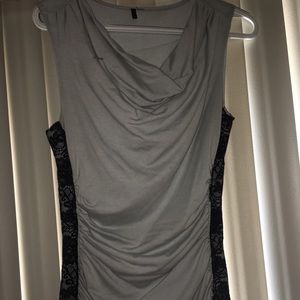 VERY CUTE BLUE SHIRT WITH SIDE LACE