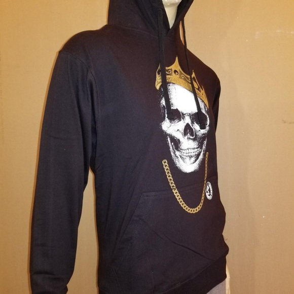 Hood King Skull Jersey Hoodie / Hood By Choice TM - Picture 5 of 5