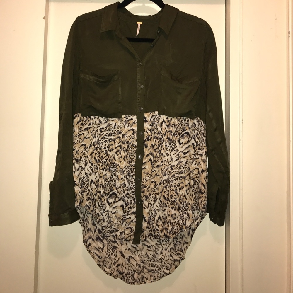 Free People Button up Blouse