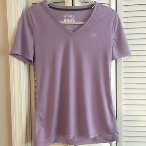 Lilac and teal Adidas "ultimate tee"  (2)