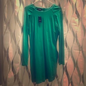 Bebe Tiffany Blue Form Fitting Dress