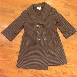 Black & White tweed coat