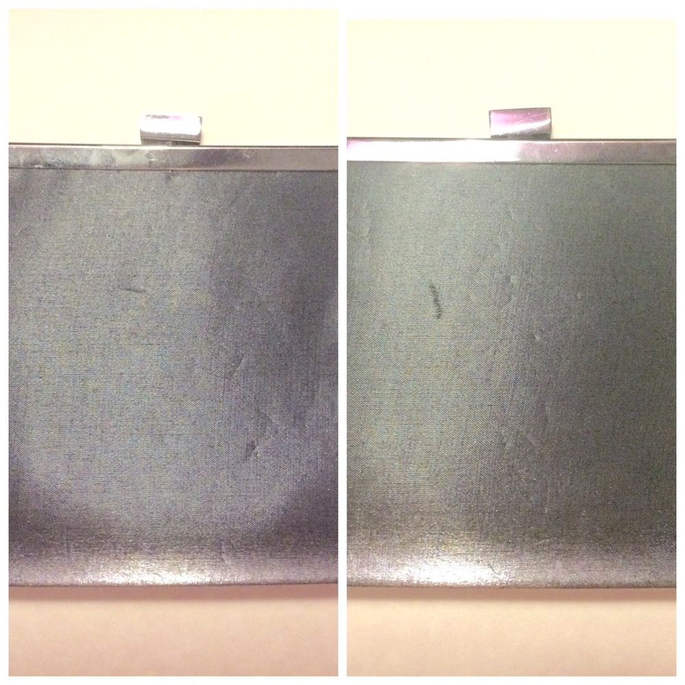 Pewter gray shimmery *2-in-1* mini evening purse - Picture 7 of 8