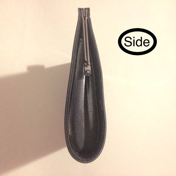 Pewter gray shimmery *2-in-1* mini evening purse - Picture 3 of 8