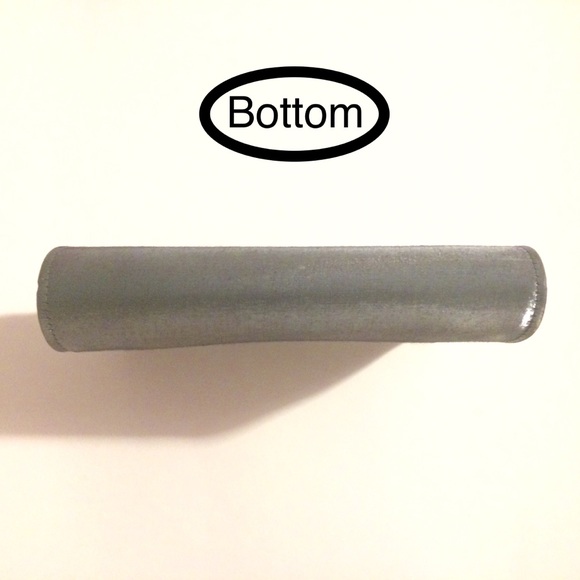 Pewter gray shimmery *2-in-1* mini evening purse - Picture 4 of 8