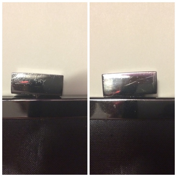 Pewter gray shimmery *2-in-1* mini evening purse - Picture 8 of 8