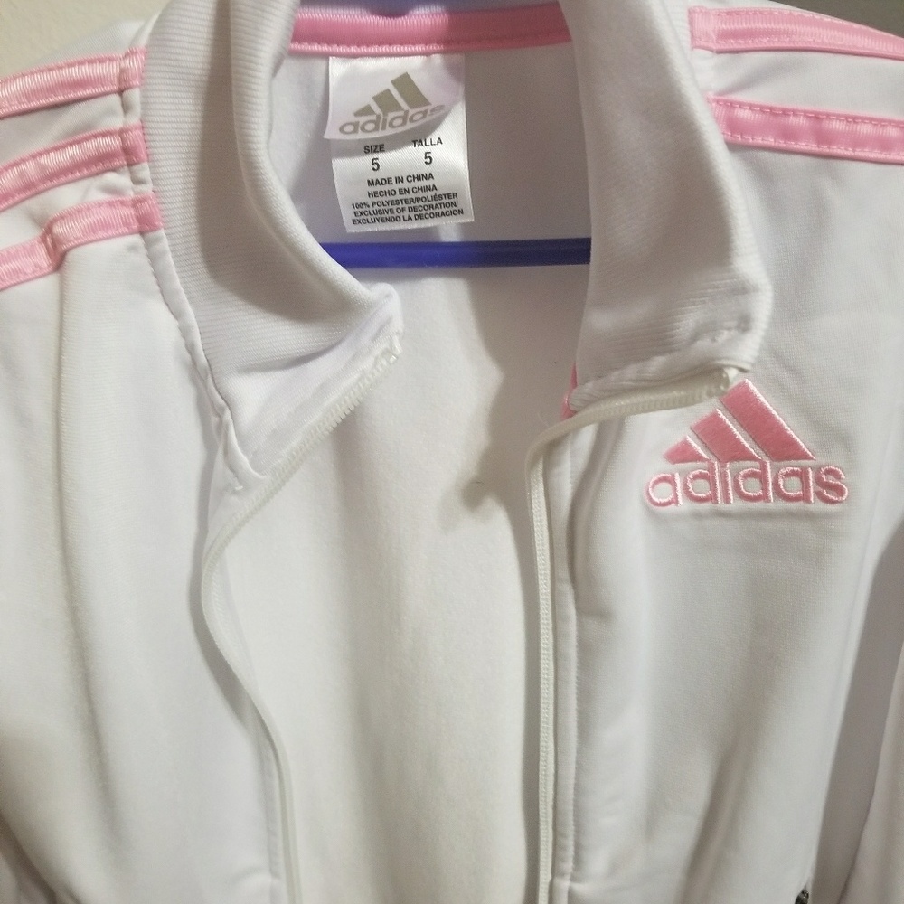 Girls (toddler) Adidas track jacket