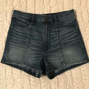 Abercrombie & Fitch jean high waisted shorts