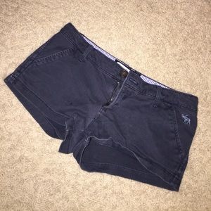 Dark blue soft “cute stretch” Abercrombie shorts