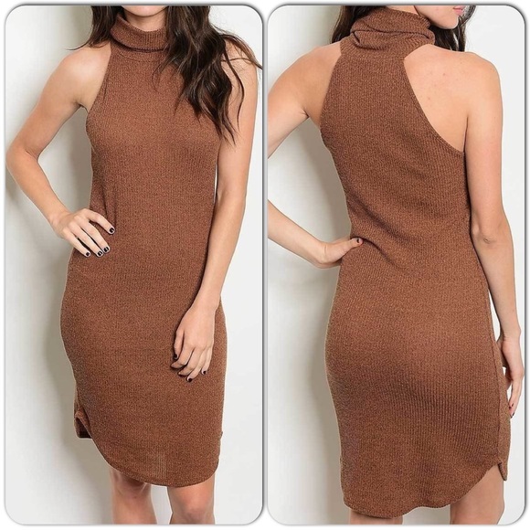Turtleneck-Sleeveless Dress-LAST ONE - Picture 5 of 5