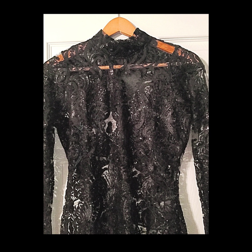 🎉NYE dress 🎉 -Stella Sequin Lace Dress ♠️ - Picture 6 of 7