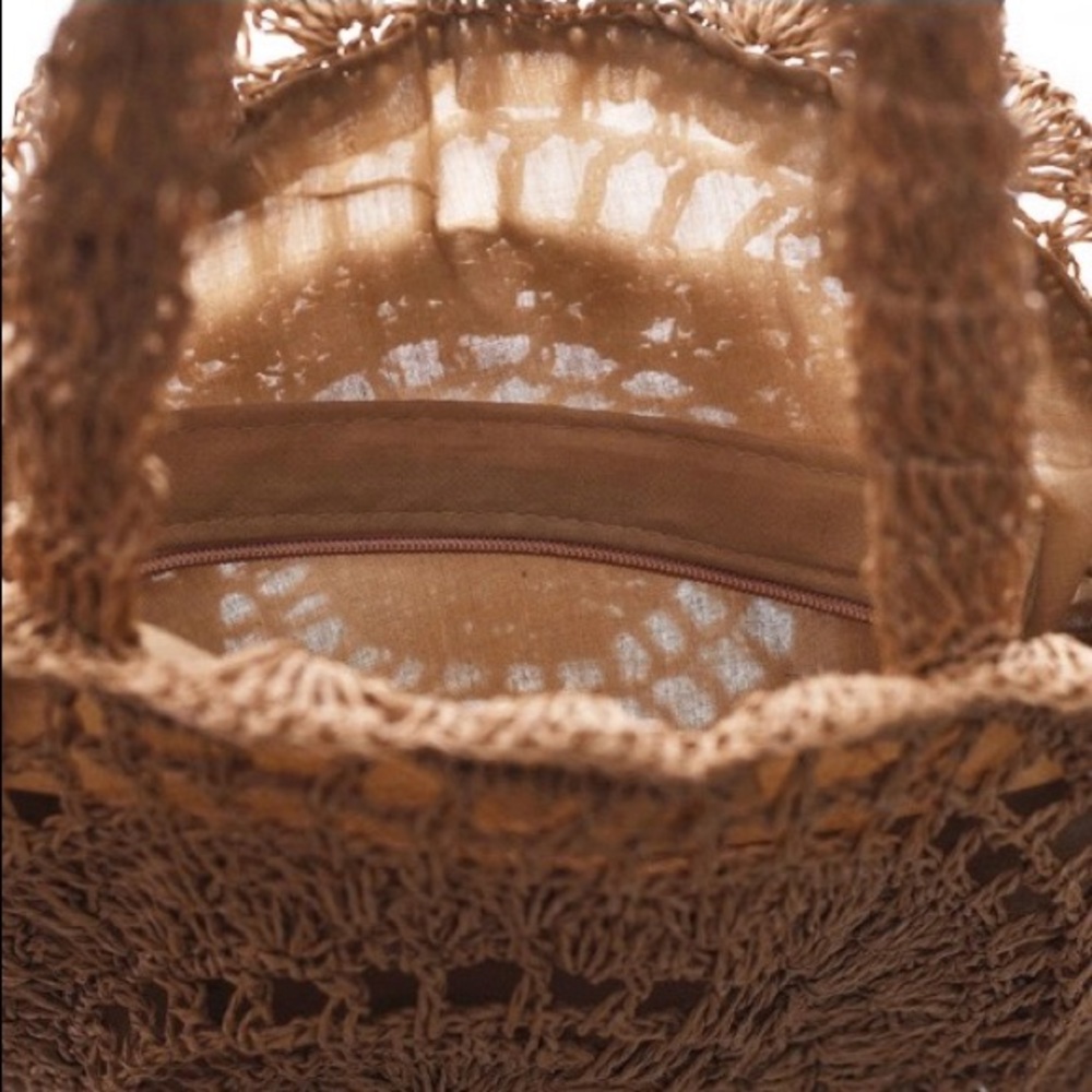Bohemian hippie beach raffia bag🌸 - Picture 5 of 5