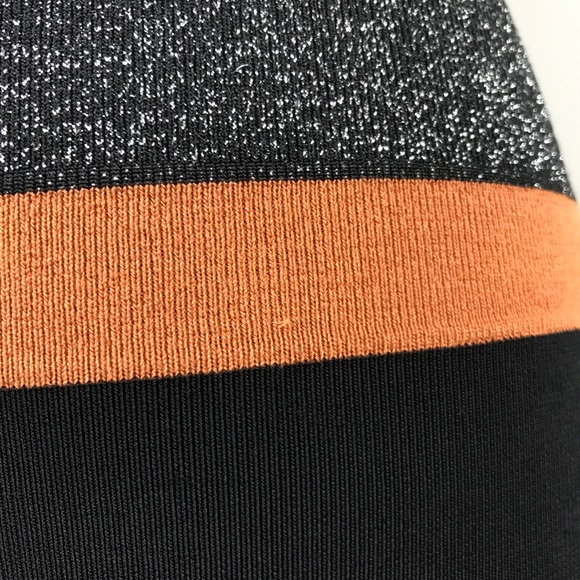 {M Missoni} Metallic Stripe Knit Bandage Dress - Picture 8 of 8