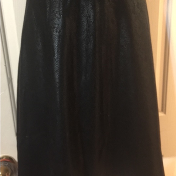 Donna Morgan Sz 6 Black Snakeskin Dress - Picture 3 of 6